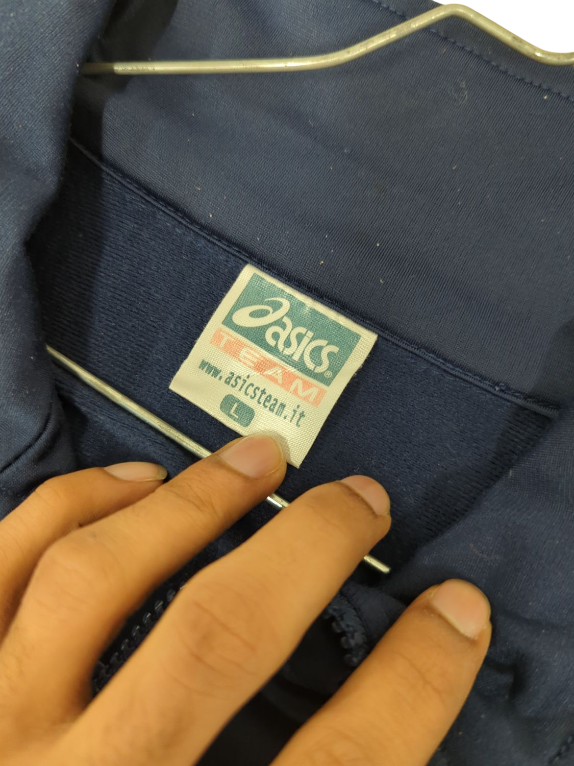 ASICS Team Navy Blue Track Jacket - Size L