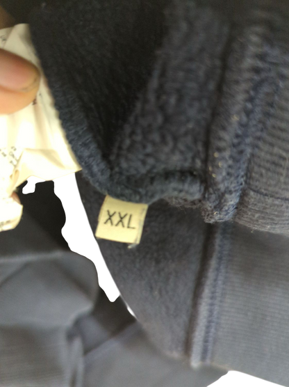 Napapijri Navy Blue Zip-Up Jacket - Size XXL