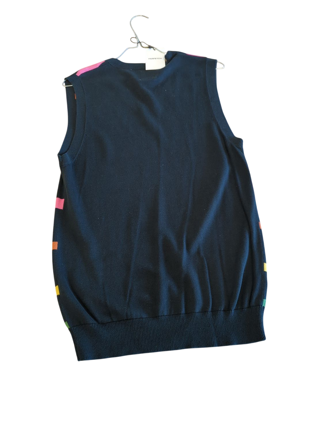 Levi's Navy Striped Cotton Sweater Vest - Size M