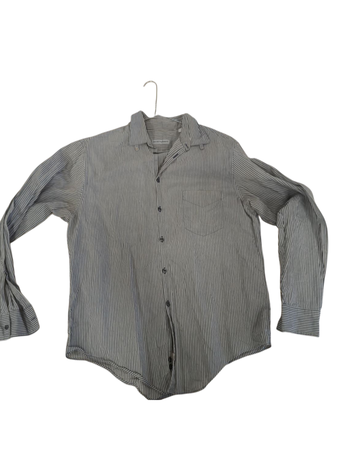Emporio Armani Striped Button-Down Shirt - Size L