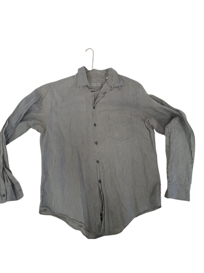 Emporio Armani Striped Button-Down Shirt - Size L