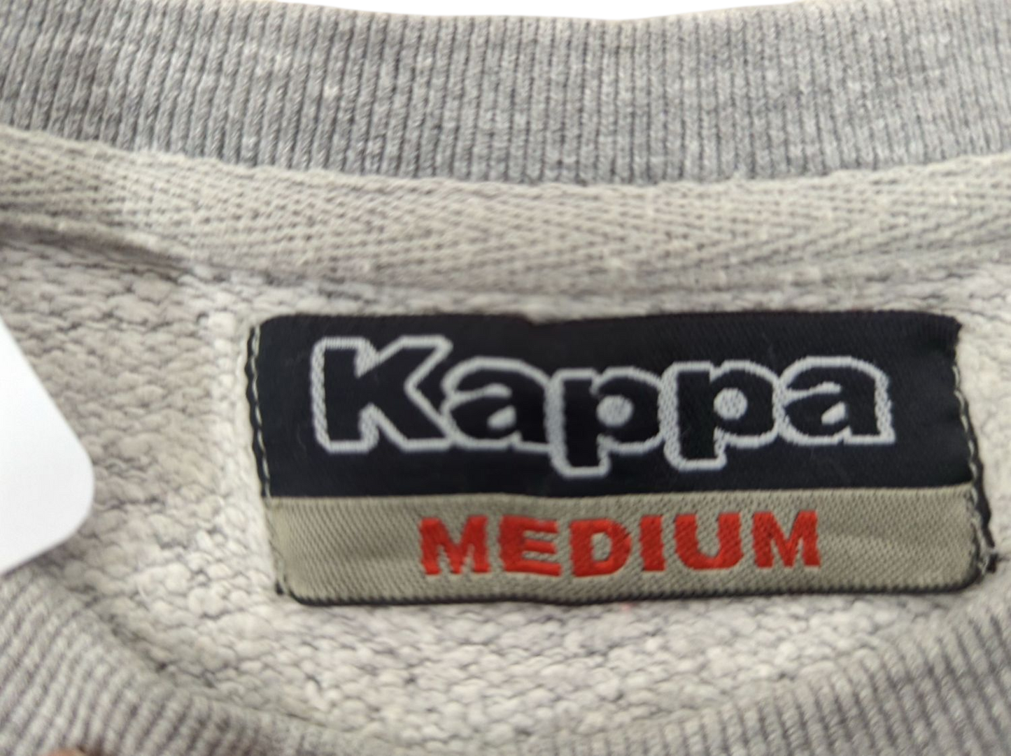 Kappa Grey Sweatshirt with Logo - Size Medium