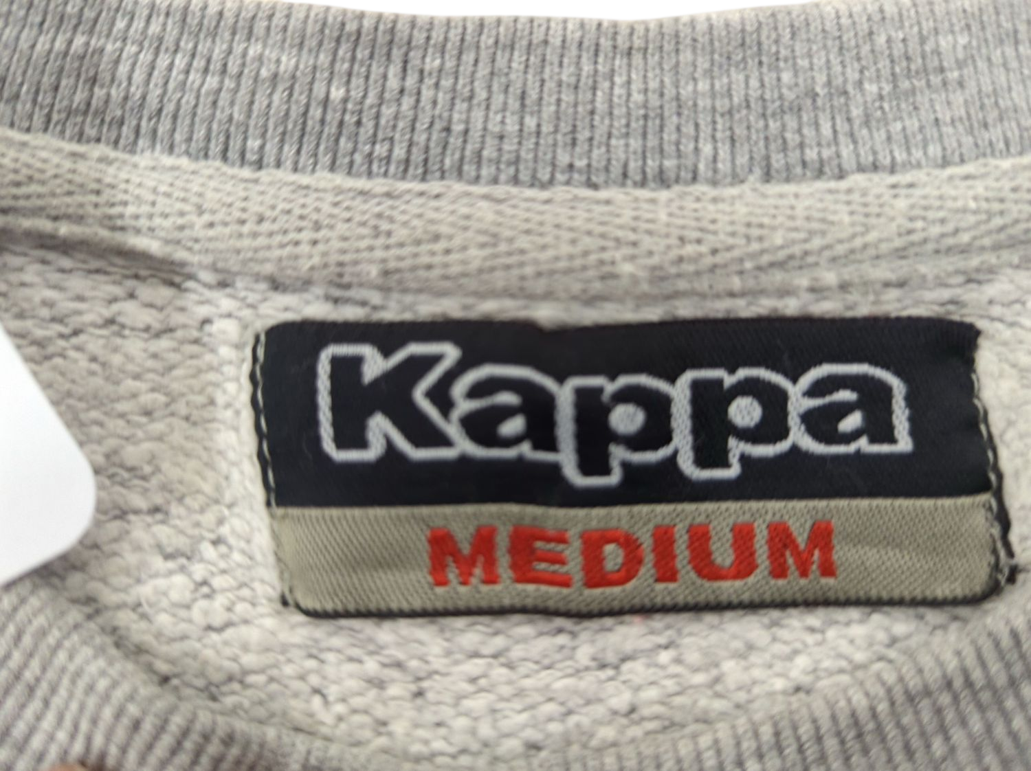 Kappa Grey Sweatshirt with Logo - Size Medium