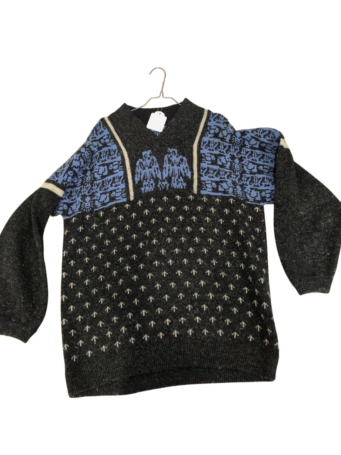 ESPRIT Patterned Wool Sweater - Size 42