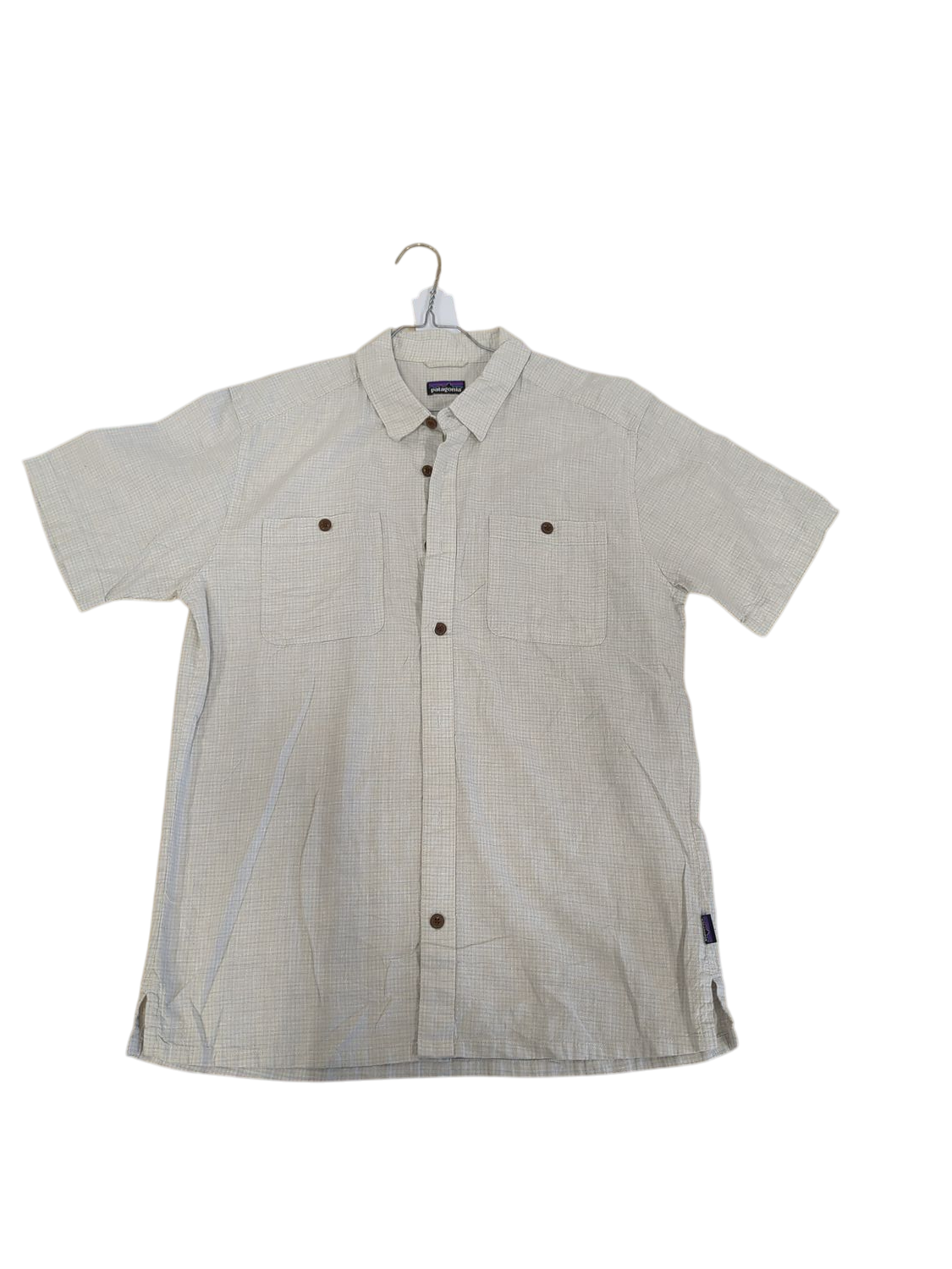 Patagonia Short Sleeve Button-Down Shirt - Light Check Pattern
