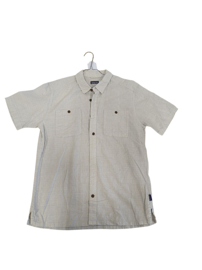 Patagonia Short Sleeve Button-Down Shirt - Light Check Pattern