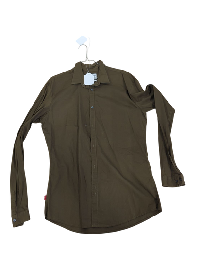 Levi Strauss Slim Fit Button-Down Shirt - Olive Brown - Size XL