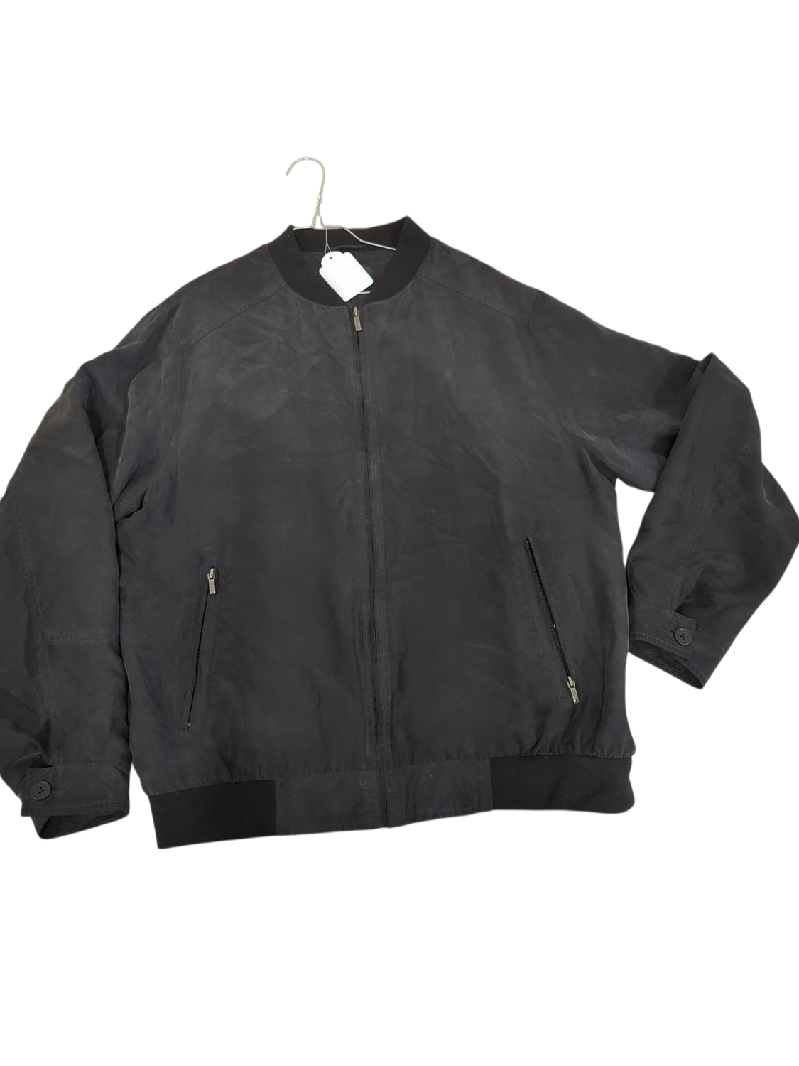J.Lindeberg Black Windbreaker Jacket - Size 54