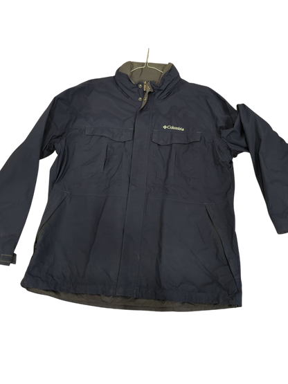 Columbia Navy Windbreaker Jacket - Men's Size XL