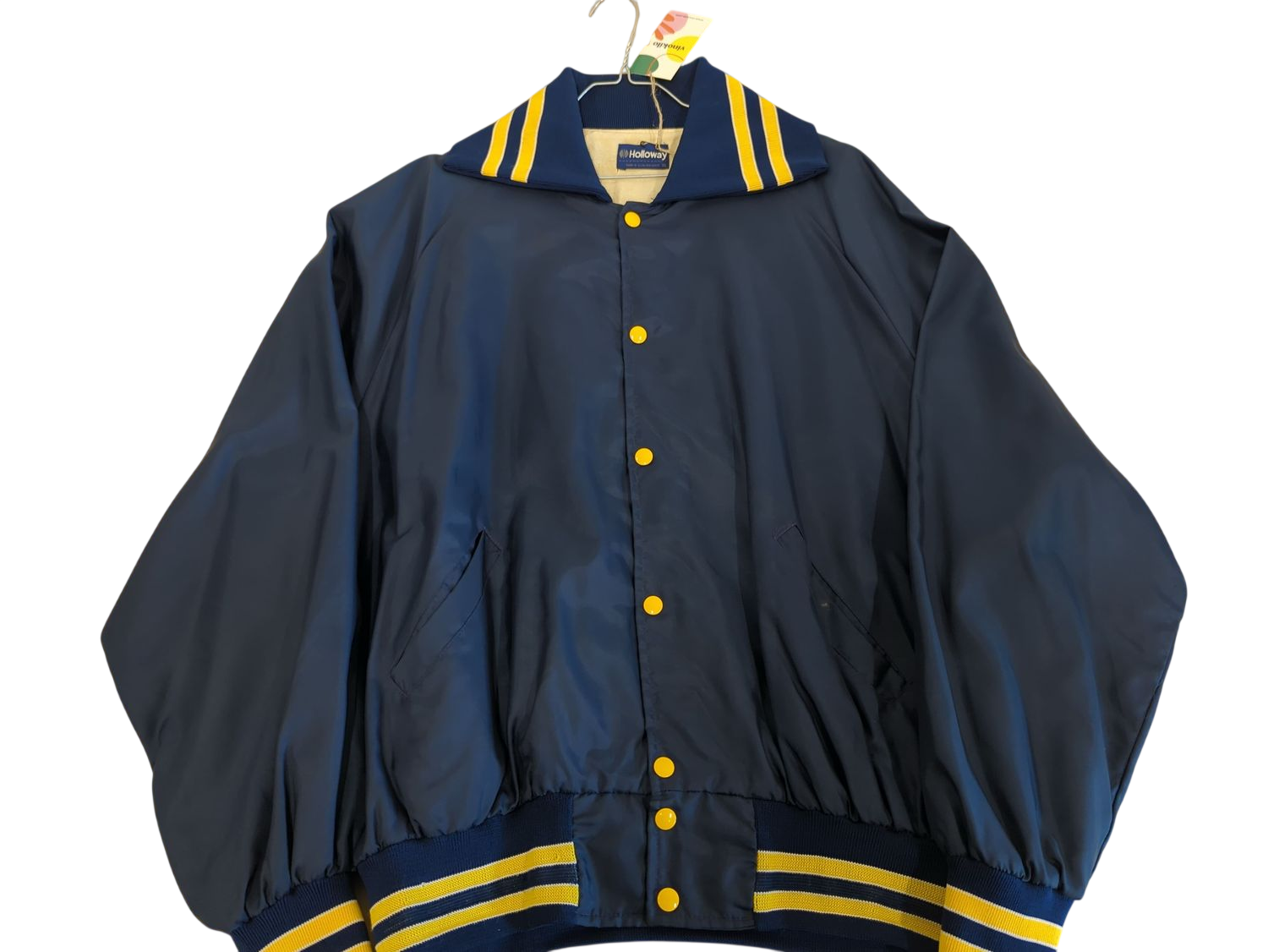 Holloway Augustana Vikings Bomber Jacket - Navy & Yellow