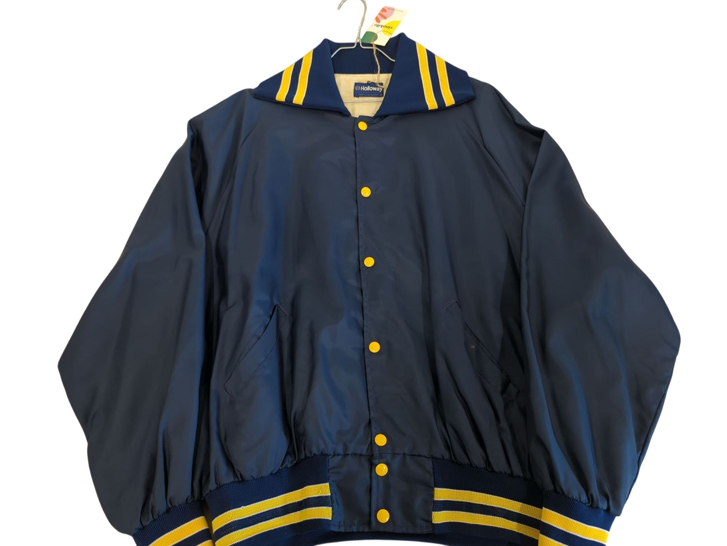 Holloway Augustana Vikings Bomber Jacket - Navy & Yellow