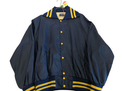 Holloway Augustana Vikings Bomber Jacket - Navy & Yellow