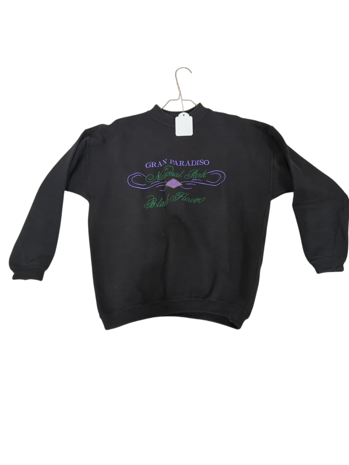 Epsilon Black Sweatshirt Gran Paradiso National Park - Size M