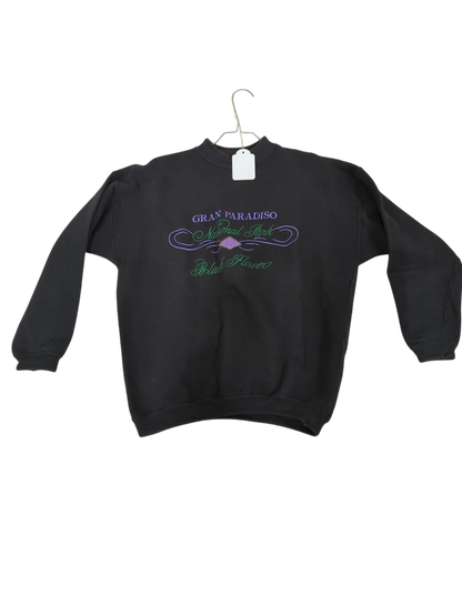 Epsilon Black Sweatshirt Gran Paradiso National Park - Size M