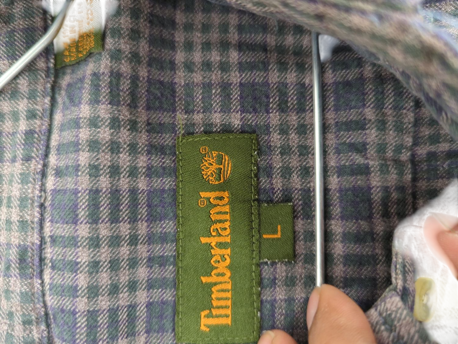 Timberland Plaid Button-Down Shirt - Size L