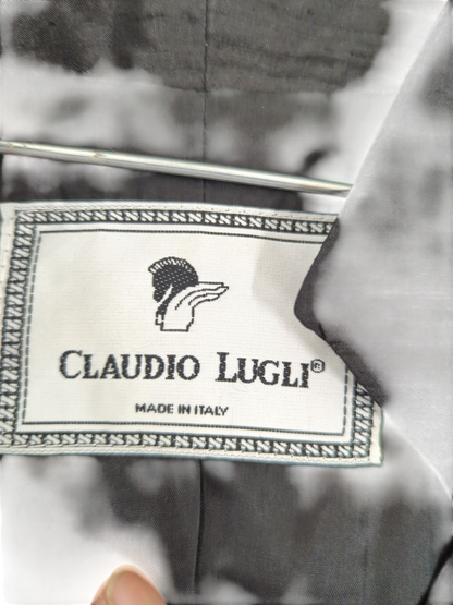 Claudio Lugli Black Blazer Jacket - Size 40 - Made in Italy