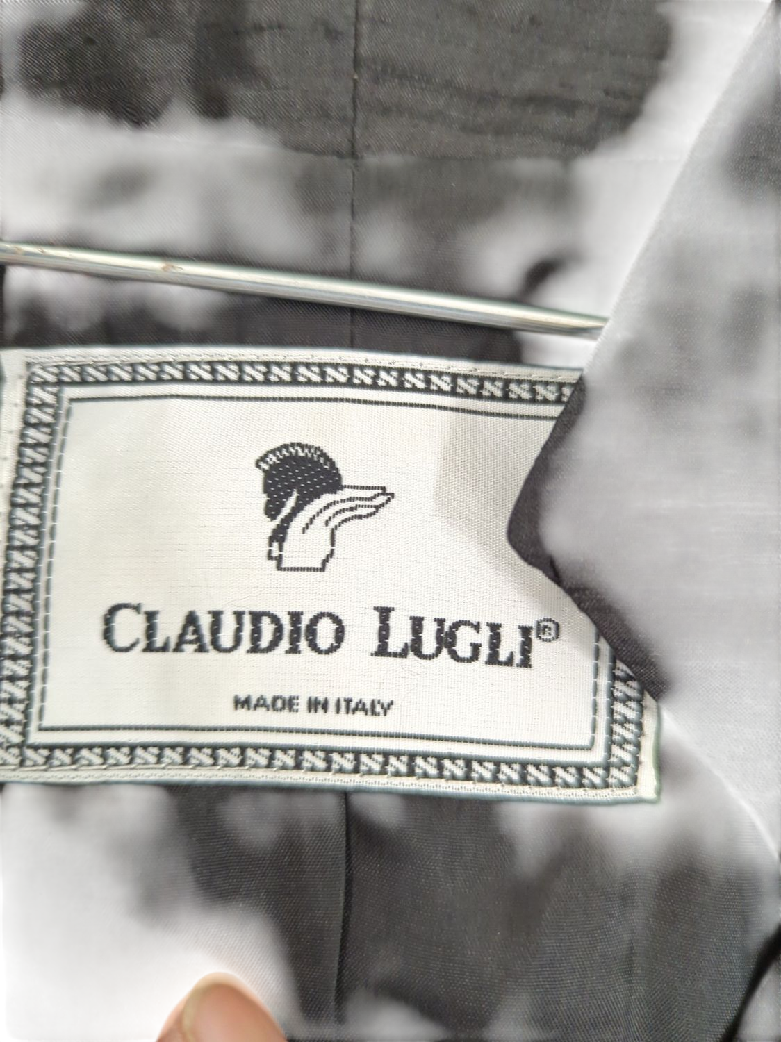 Claudio Lugli Black Blazer Jacket - Size 40 - Made in Italy