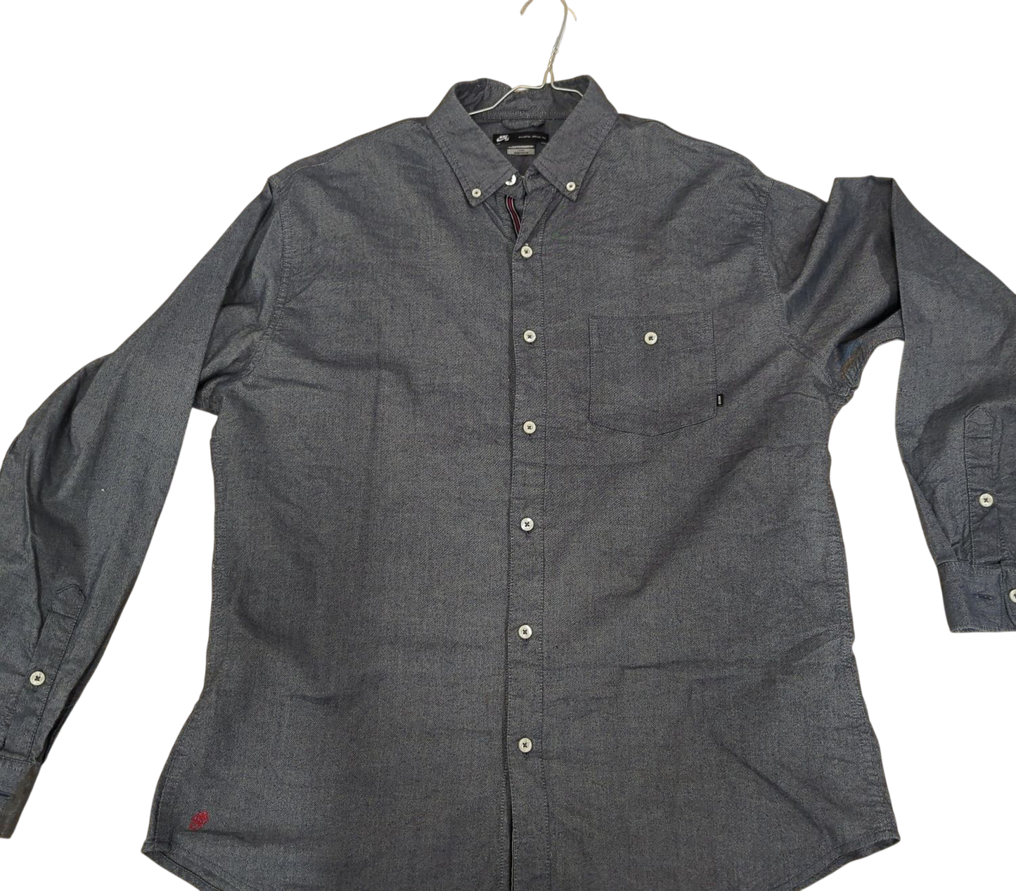 Nike SB Button-Down Shirt - Grey - Size XL