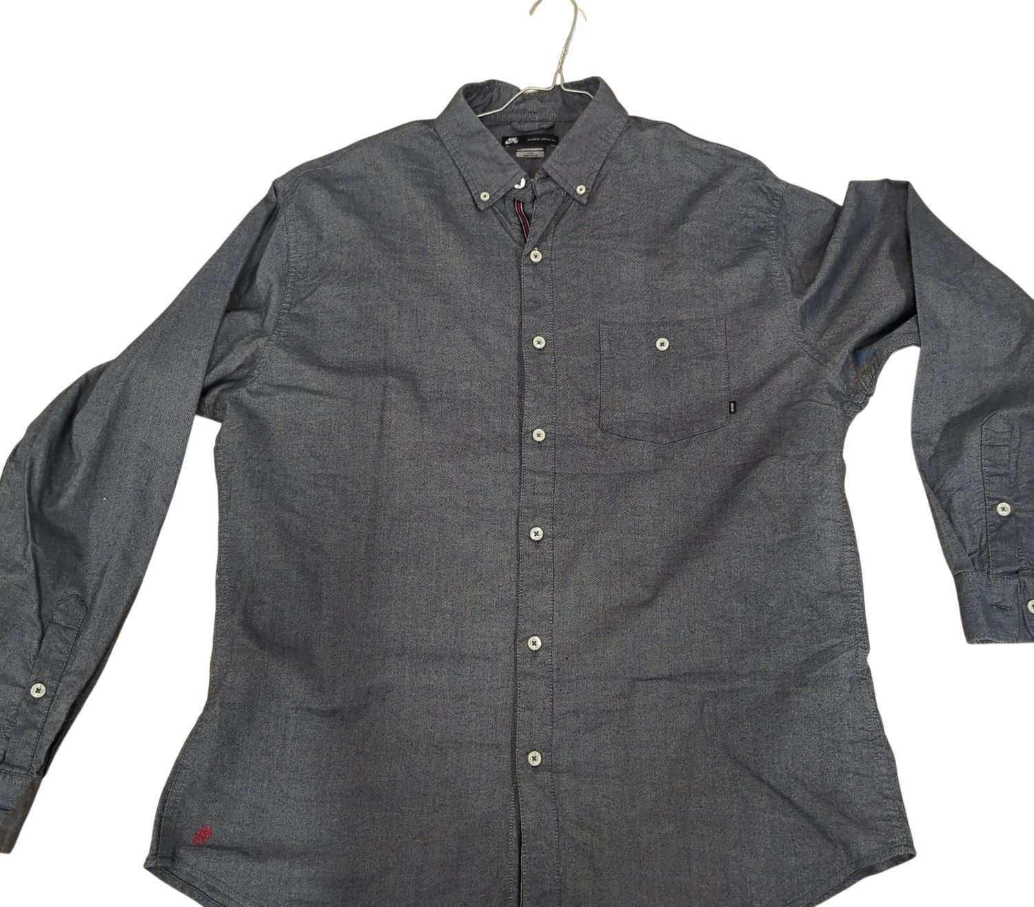 Nike SB Button-Down Shirt - Grey - Size XL