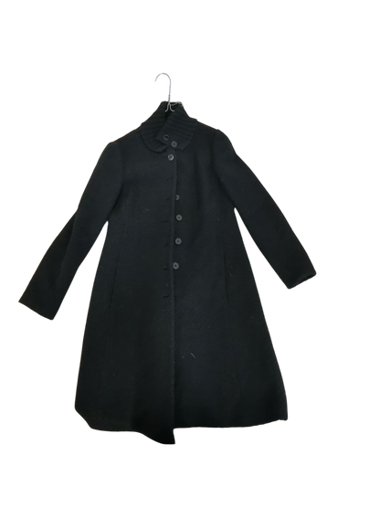 Emporio Armani Black Wool Coat - Size 44 - Made in Italy