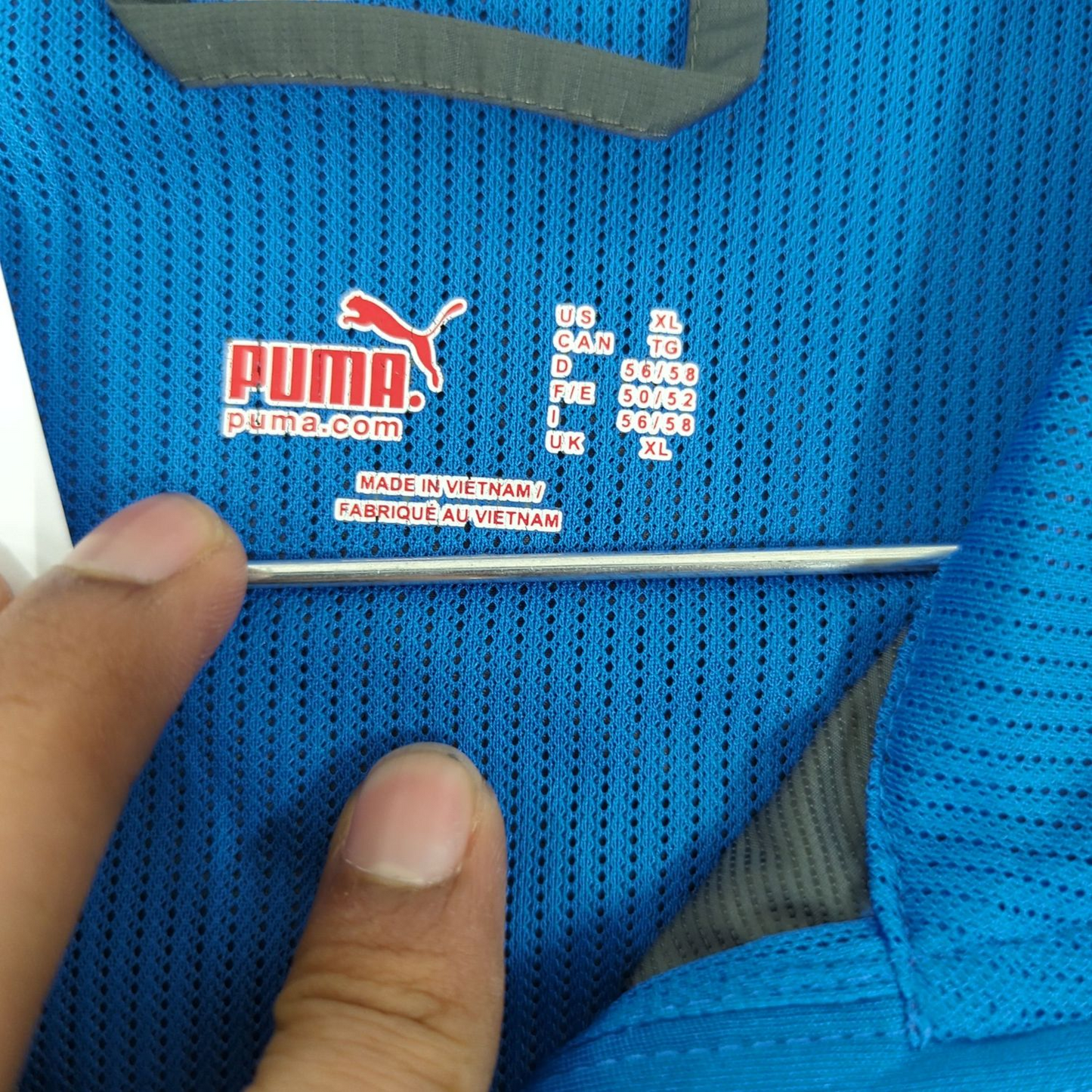 Puma DryCELL Men's Golf Vest - Gray/Blue Lightweight Performance Wear