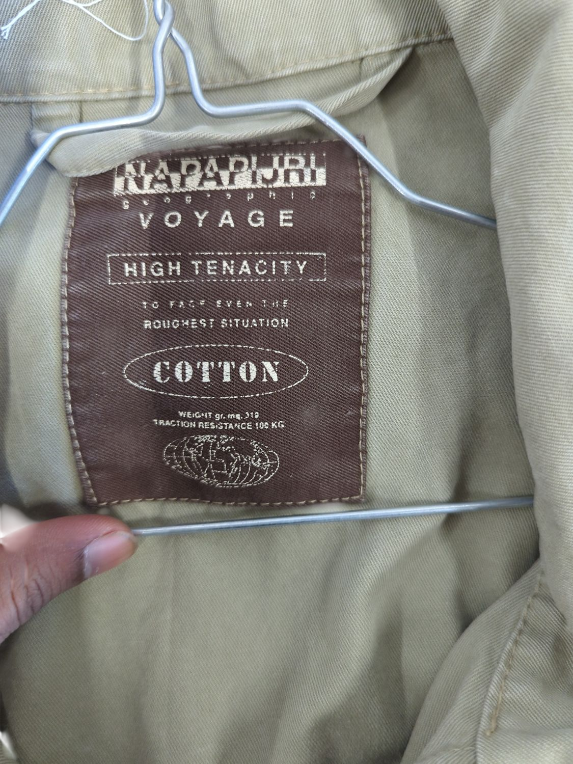 Napapijri Voyage Cotton Windbreaker Jacket - Beige