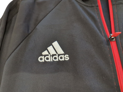 Adidas Black & Red Windbreaker Jacket - Men's Size XL
