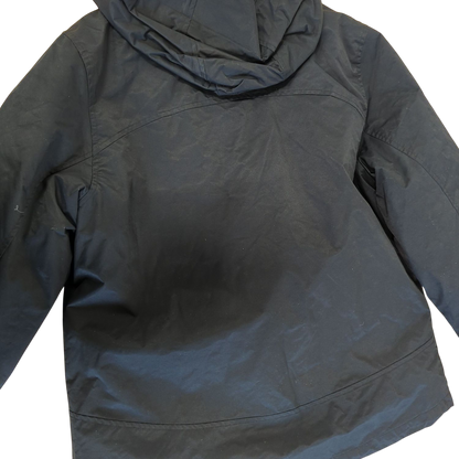 Quechua Black Windbreaker Jacket with Pink Lining - Size M