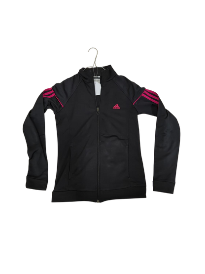 Adidas Black Track Jacket with Pink Details - Women's Size Small