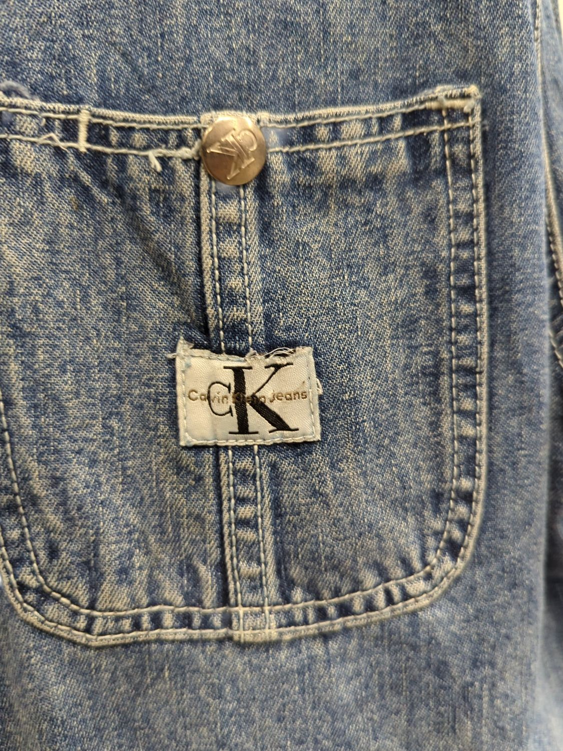 Calvin Klein Denim Button-Down Jacket - Size S