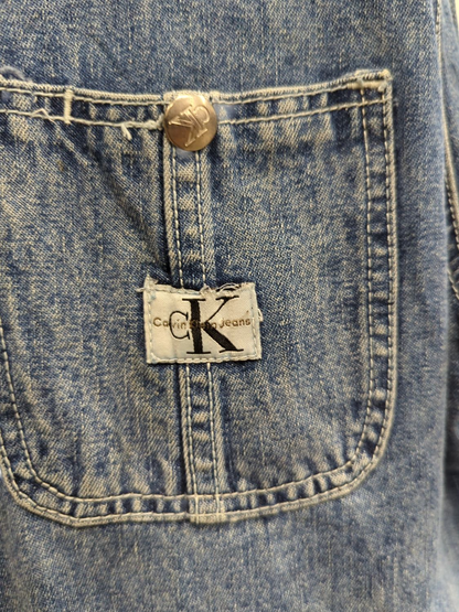 Calvin Klein Denim Button-Down Jacket - Size S