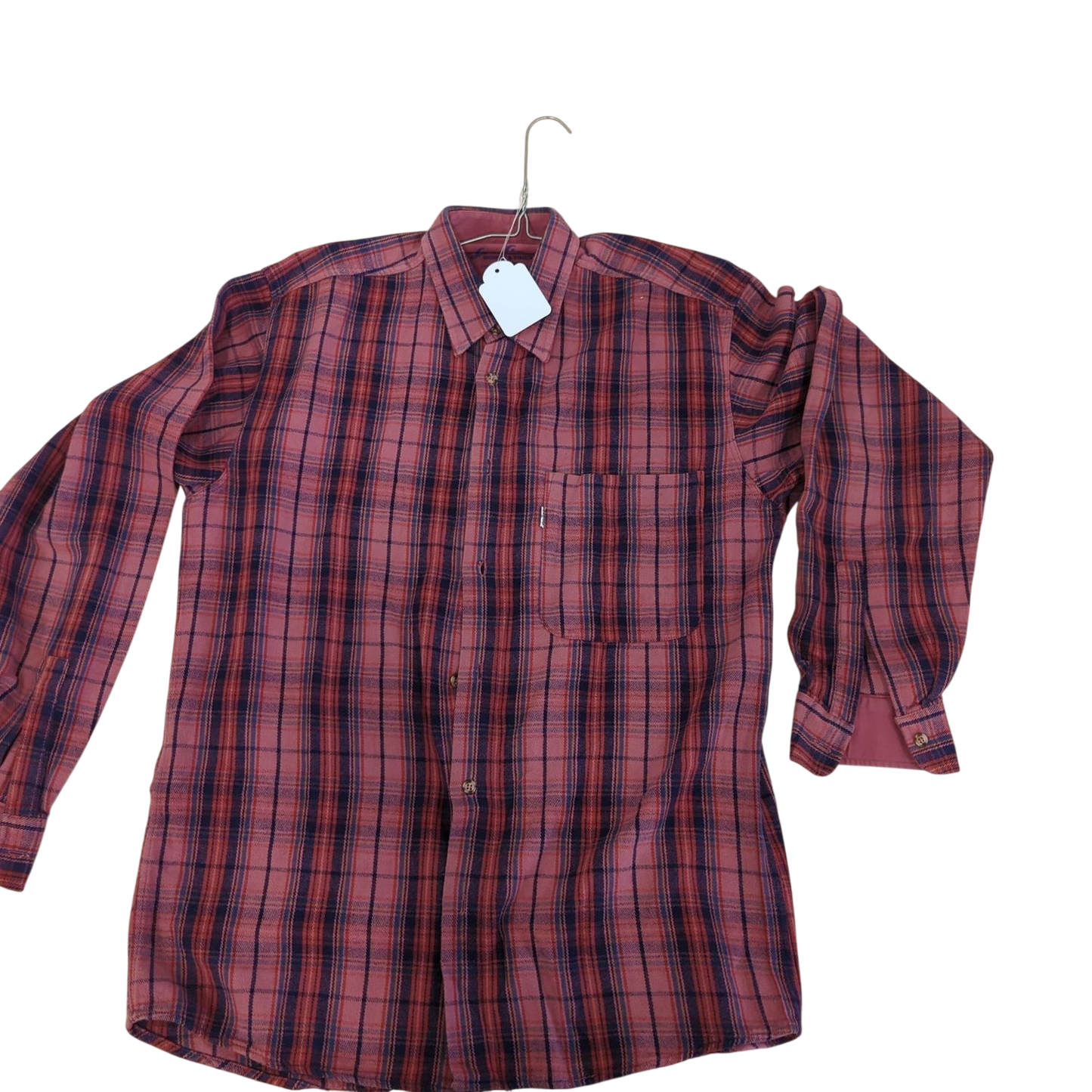 Levi Strauss Red Plaid Button-Down Shirt - Size M