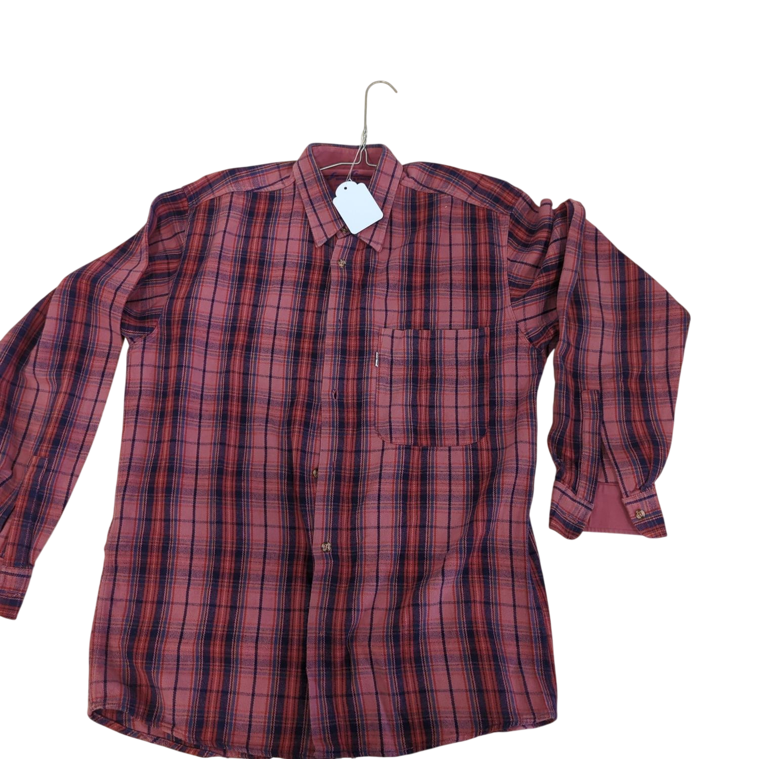Levi Strauss Red Plaid Button-Down Shirt - Size M