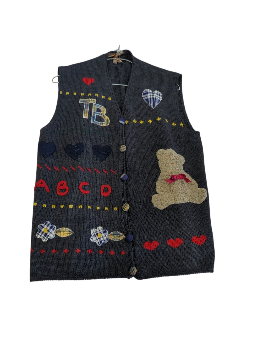 The Teddy Bear Wool Knitted Vest - Cute Children's Sweater Vest