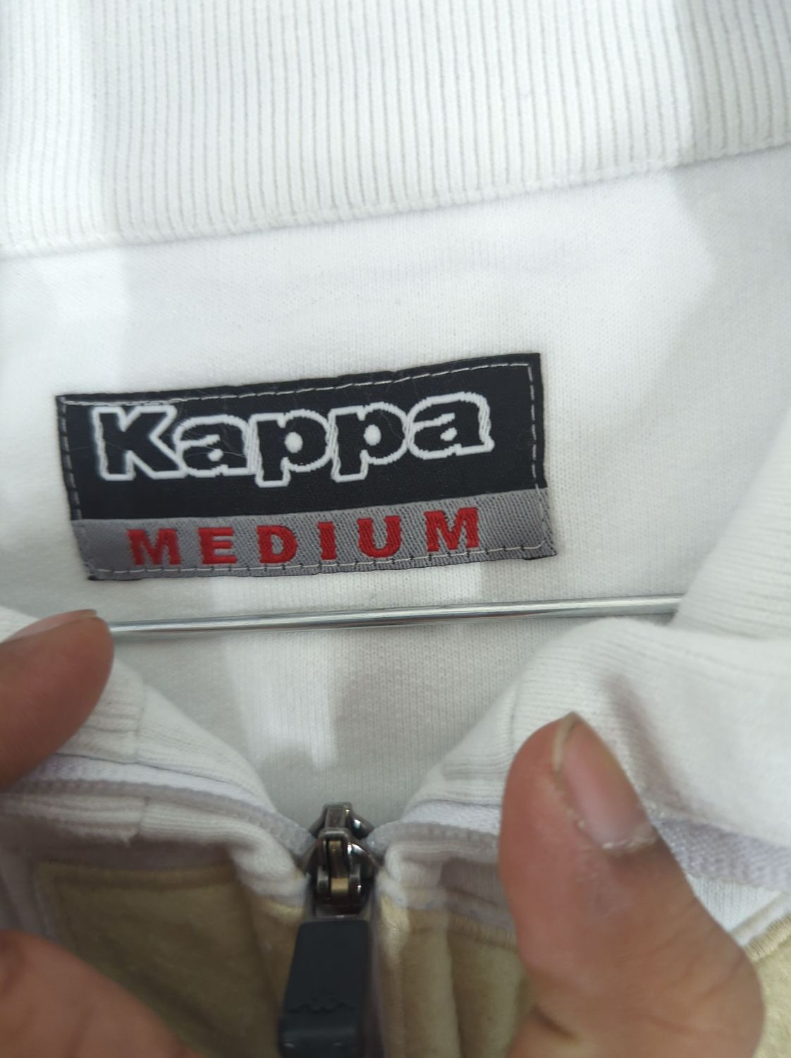 Kappa Italia White Track Jacket - Maglia Azzurra - Size Medium