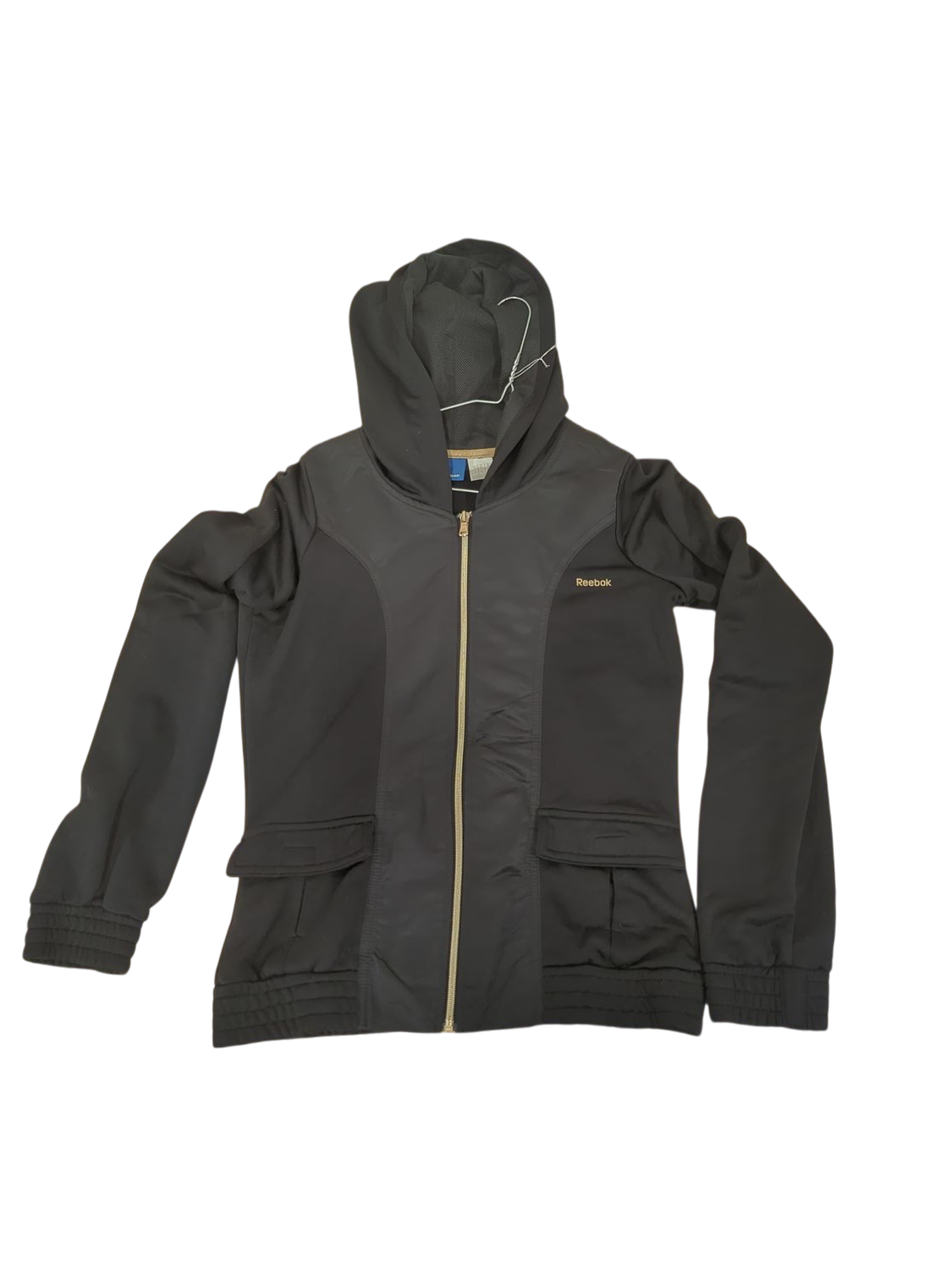 Reebok Black Windbreaker Jacket with Hood - Men's