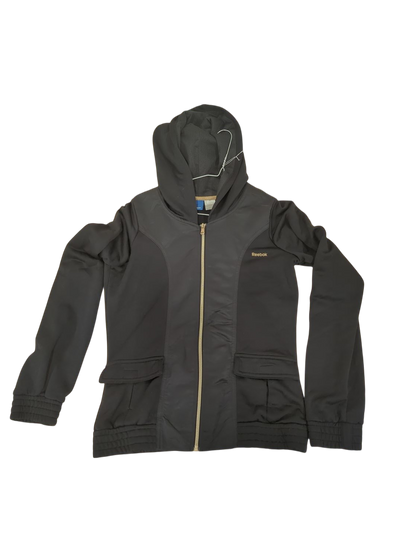 Reebok Black Windbreaker Jacket with Hood - Men's