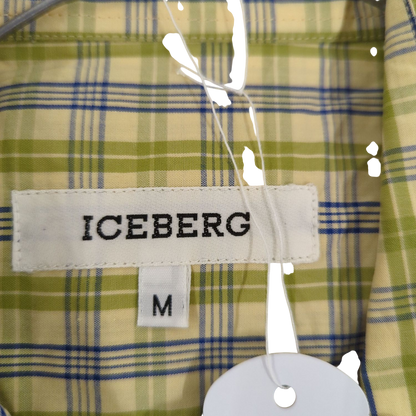 ICEBERG Yellow Plaid Button-Down Shirt - Size M