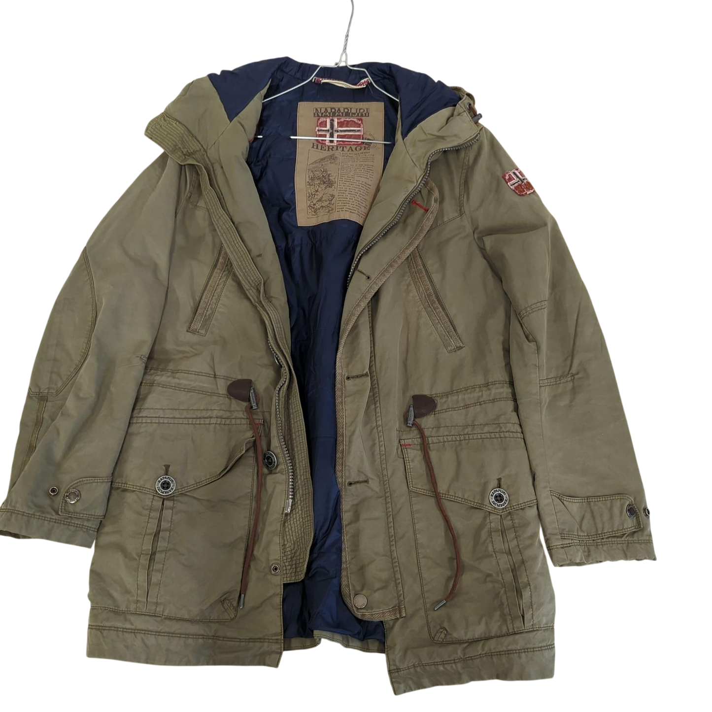 Napapijri Hermitage Men's Olive Cargo Pants - Size M