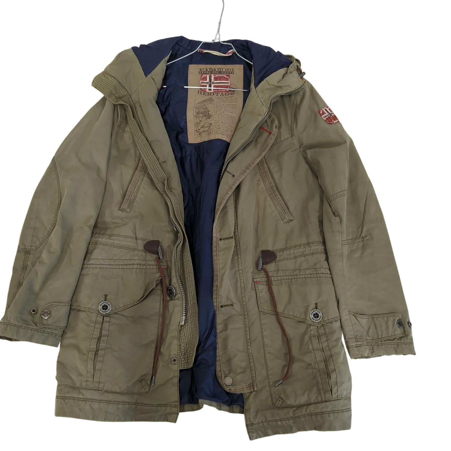 Napapijri Hermitage Men's Olive Cargo Pants - Size M