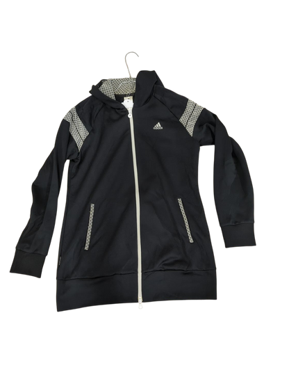Adidas Black Windbreaker Jacket - UK Size D/US F