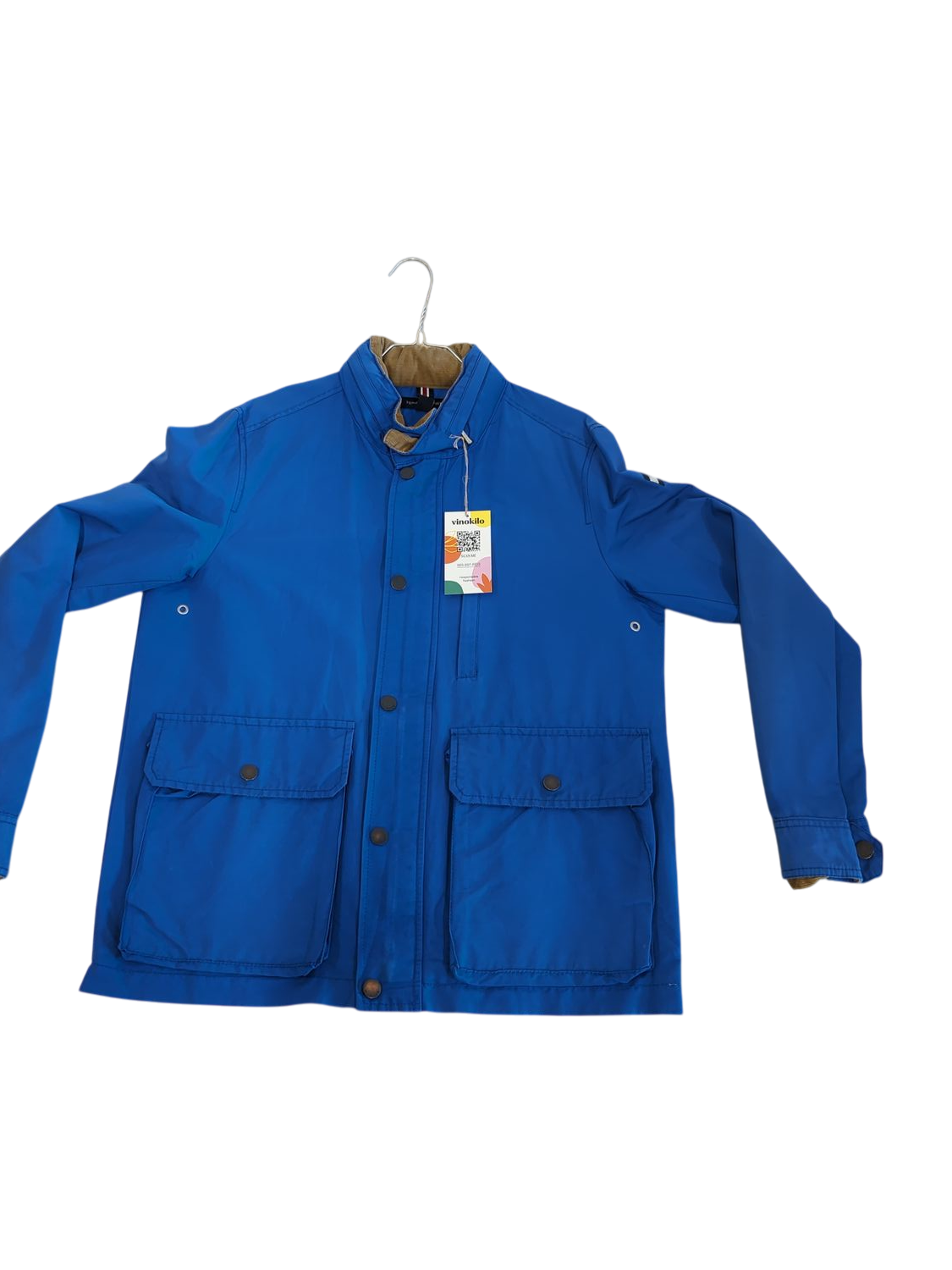 Tommy Hilfiger Blue Windbreaker Jacket - Size S/P