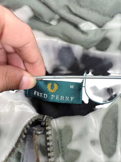 Fred Perry Green Parka Jacket - Size M
