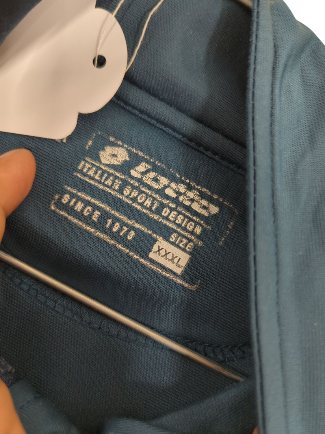 Lotto Italian Sport Design Teal Windbreaker Jacket - Size XXXL