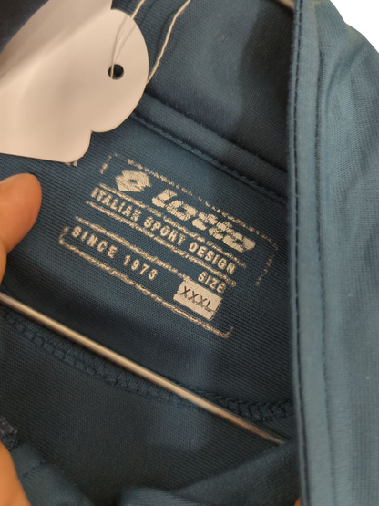Lotto Italian Sport Design Teal Windbreaker Jacket - Size XXXL