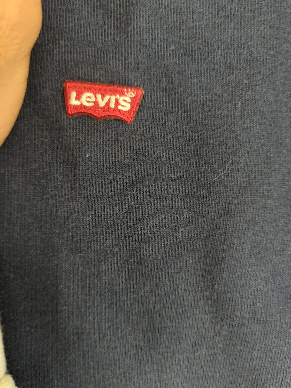 Levi's Navy Pullover Hoodie - Size S