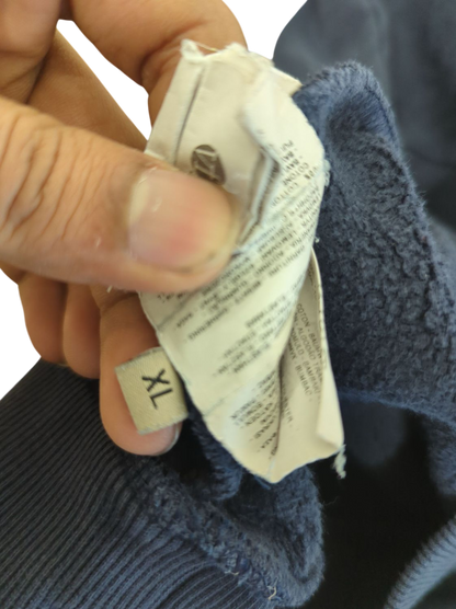 Napapijri Navy Hooded Windbreaker Jacket - Size XL