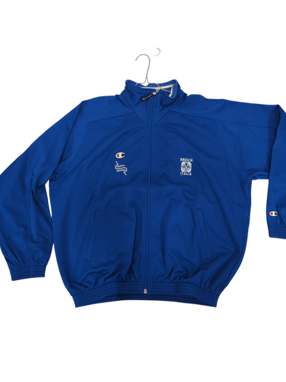 Champion Blue Windbreaker Jacket - Brescia Italia - Size L
