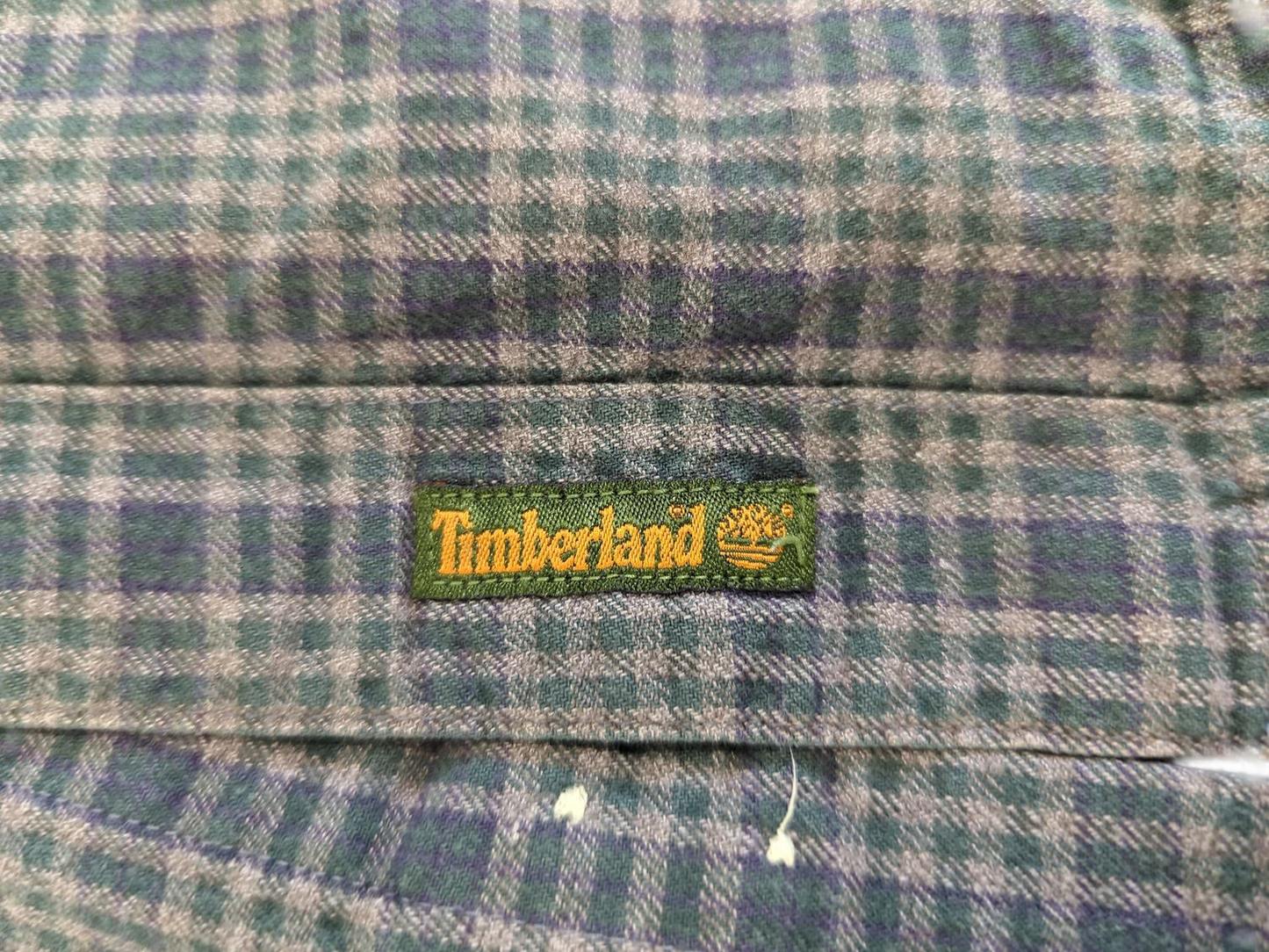 Timberland Plaid Button-Down Shirt - Size L