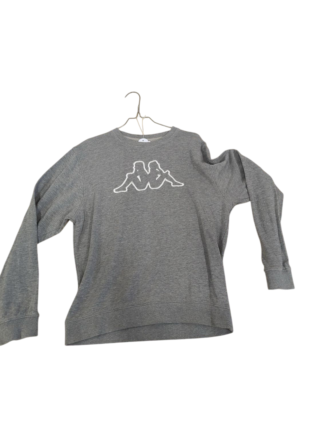 Kappa Grey Sweatshirt with Logo - Size Medium